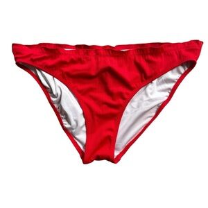 Old Navy  Woman’s Bikini Swim Bottoms Textured Rib Lettuce Edge Size Large